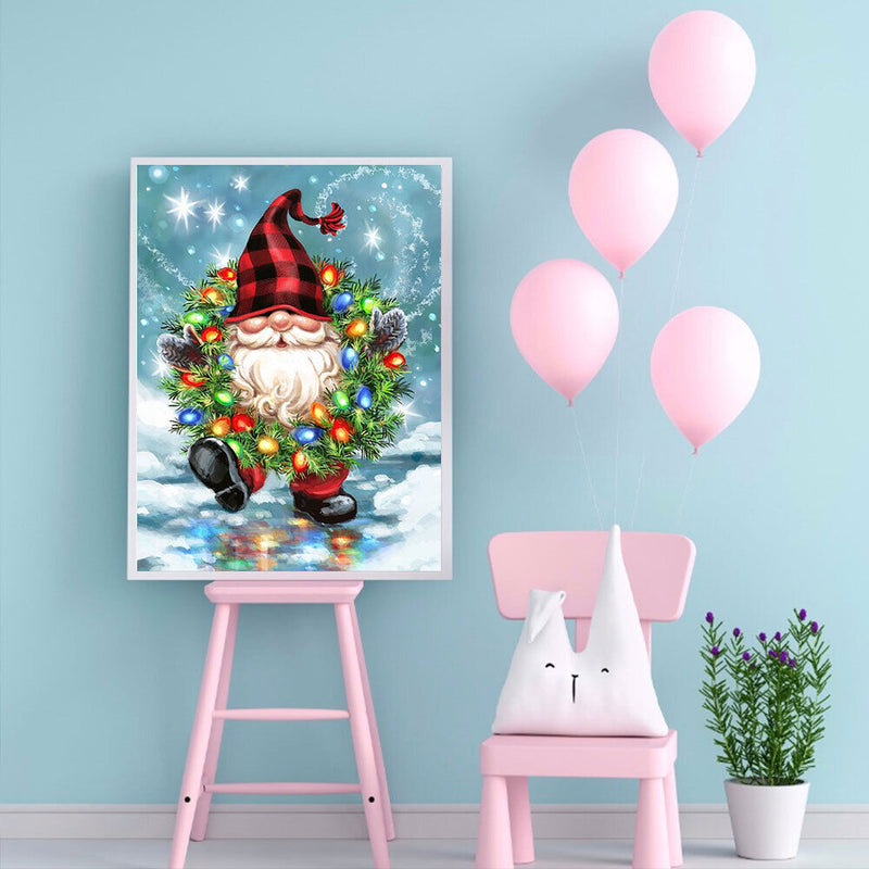Gnome Oil Paint By Numbers Kits DIY Handpainted on Canvas Home Decoration Gif