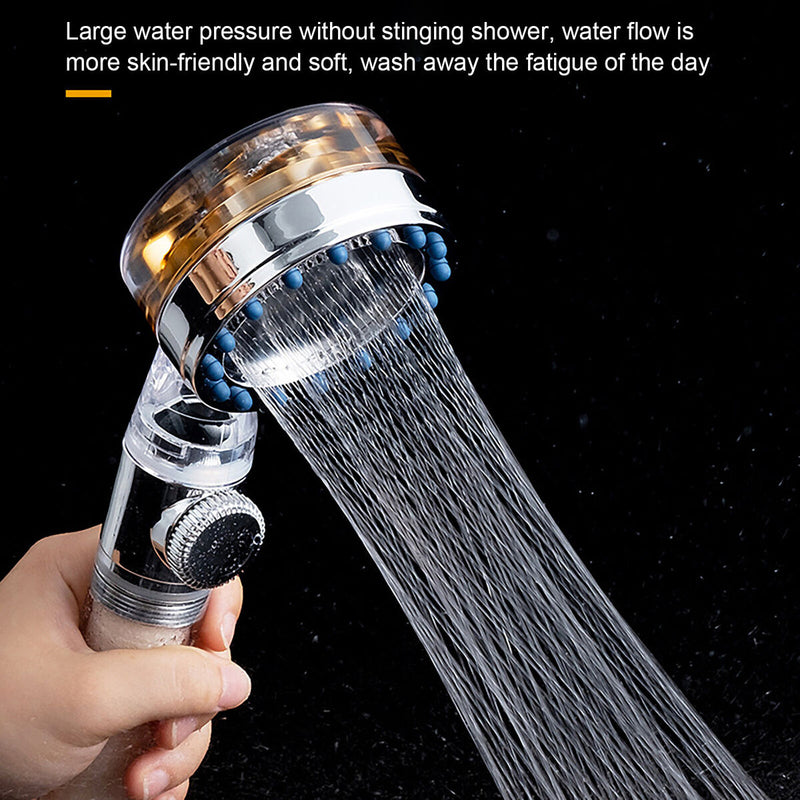 High Pressure Shower Heads - Turbo Fan SPA Massage Propeller Shower Head Newly