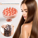 Silicone Scalp Head Body Massager Comb Round Hair Washing Brushes (Pink) Newly