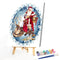 Santa And Animals Frameless Oil Paint By Numbers DIY Hand Painted Canvas Crafts