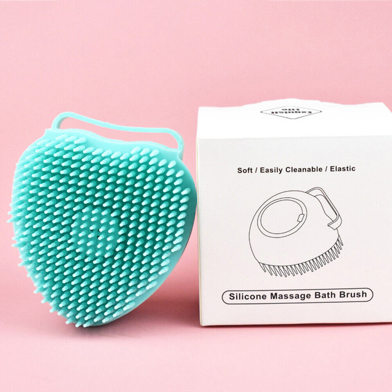 Bathroom Pet Dog Bath Massage Brush Puppy Cleaning Brushes Comb (Blue) Newly