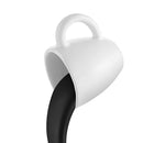 Suspended Floating Coffee Cup Sculpture Pouring Mug Home Decor (Black)