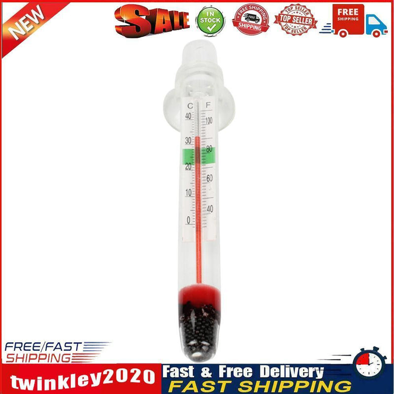 Floating Aquarium Vertical Thermometer Fish Tank Glass Temperature Meter Newly