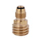 Brass POL to QCC1 Valve Propane Outdoor Gas Tank Convert Joint for Outdoor