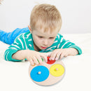 Geometric Hand Grabbing Board Wooden Jigsaw Children Educational Toys (C) Newly
