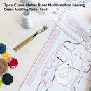 7Pcs French Curve Metric Ruler Sewing Ruler Tailor Sets Measures Sale Hot U7F8