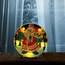 DIY LED Special Shaped Diamond Painting Santa Claus Needlework Home Ornament