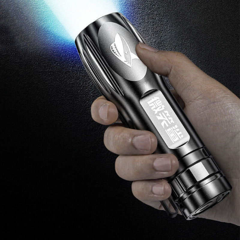 Beads Torch Outdoor USB Rechargeable Flashlight Searchlight Portable Mini LED