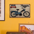 Home Weatherproof Retro Chic Bike Sign Iron Painting Wall Drawing Templates