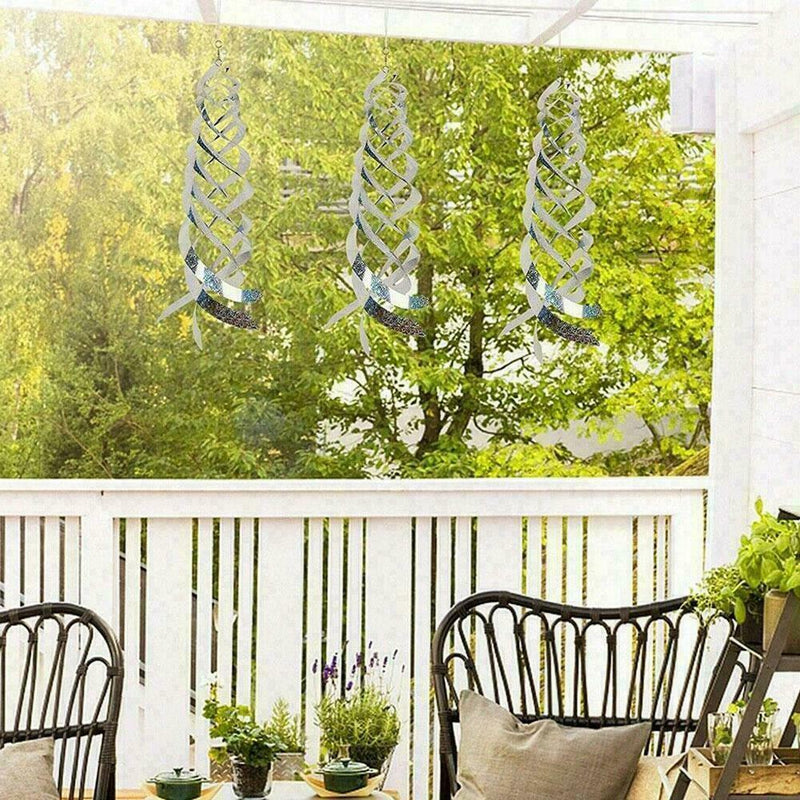 Bird Scare Rods Hanging Reflective Pest Repellent Deterrent F8P6 Yard Decor C1V7
