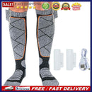 Electric Heating Socks Winter Foot Warmer for Snow Camping Hiking Skiing (Grey)