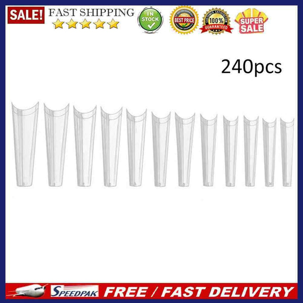 240pcs/Box Full Cover False Nails Manicuring Tip Artificial Nail Art Decorati