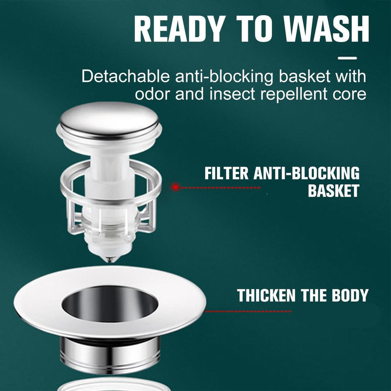 Blockade Up Sink Stopper Bathroom Drain Filter Strainer Plug ?Universal.