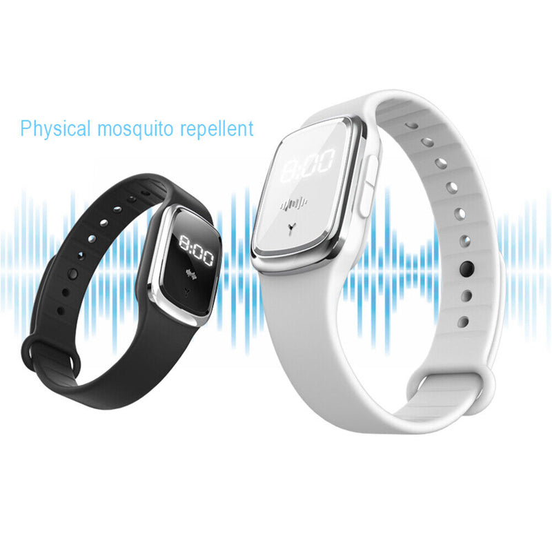 M2 Ultrasonic Mosquito Repellent Anti Insect Bugs Pest Bracelet (White) Newly