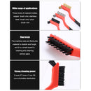 3pcs Wire Brush 7 inch Mini Micro Rust Paint Remover Scrubbing Brushes Red Newly