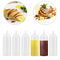 1* Plastic Clear Squeeze Squeezy Sauce Bottles Mayo 240ml Dispenser Bottles M9O8