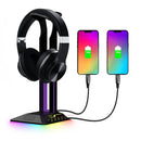 RGB Headphone Holder Rack 6 Monochrome Modes Gamer Headset Display Stand