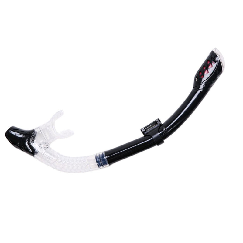 Diving Snorkel Professional Swim Breathing Tube Hose (Transparent Black)