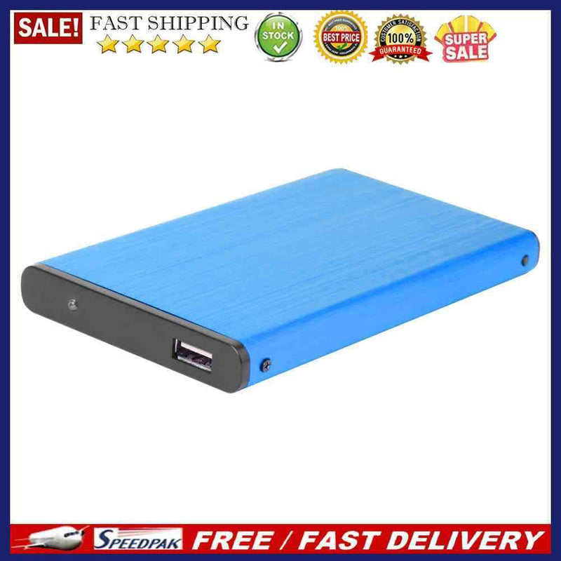 Portable 2.5 inch USB 2.0 Hard Drive Case Aluminum Alloy 10TB SATA HDD SSD Box