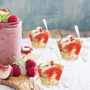 50pcs Dessert Bowl Golden Dot Cake Cup with Spoon Set for Tasting Pudding Yogurt