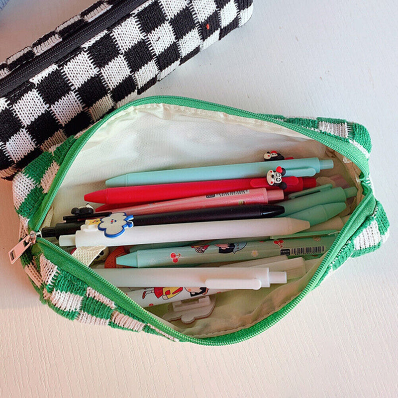 2pcs Makeup Case Knitting Makeup Bags Zipper Portable Travel for Weekend Holiday