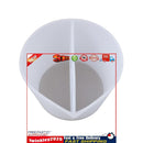 Split Color Mixing Cups Paints Art Tool 2 Channels Pouring Cup White (1) Newly