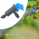 20pcs Drop Head Irrigation Water Dropper Kit for Plant Emitters (Blue)