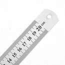 Stainless Steel Metal Straight Ruler Double Sided Measuring Tool (200mm) Newly