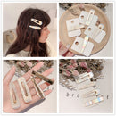 Cute Korean Women Hair Accessories Duckbill Shell Bangs Clip Symphony Hairpin