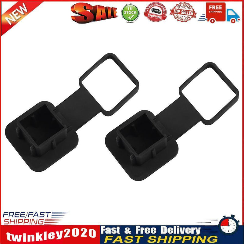 Universal 2 inch Trailer Hitch Cover Protective Tow Hook Plug Cap (2pcs) Newly