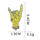 Fashion Women Pin Gesture Palm Costume Brooches Jewelry Casual Decor (C1362
