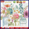 Multi-color Flower Oil Paint By Numbers Kit DIY Acrylic Painting on Canvas Cr