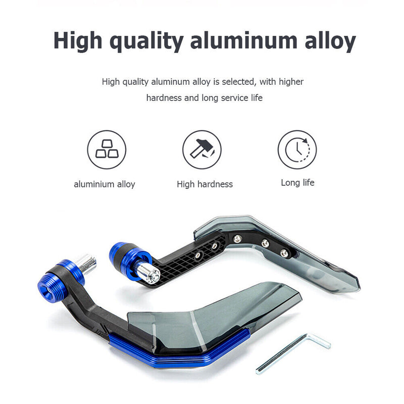 2pcs Motorcycle Hand Guard Protector Motor Part Windshield Handguard (Blue)