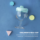 Baby Goblet No Spill Baby Sippy Cup Wine Glass for Baby Kid Party (Blue) Newly