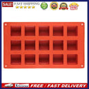 15 Holes Cube Square Cake Mold DIY Silicone Dessert Decorating Kitchen Tool