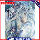 Full Embroidery Printed Horn Horse DIY Cross Stitch Kits 11CT Needlework Sets