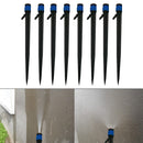 10pcs Adjustable Irrigation Dripper Inserting Ground Watering Sprinklers