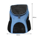 Pet Cat Carrier Backpack Breathable Travel Outdoor Shoulder Carry (Blue) Newly