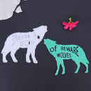 Wolf, Cutting the DIY Craft Stencils Decor Tool Set Sc
