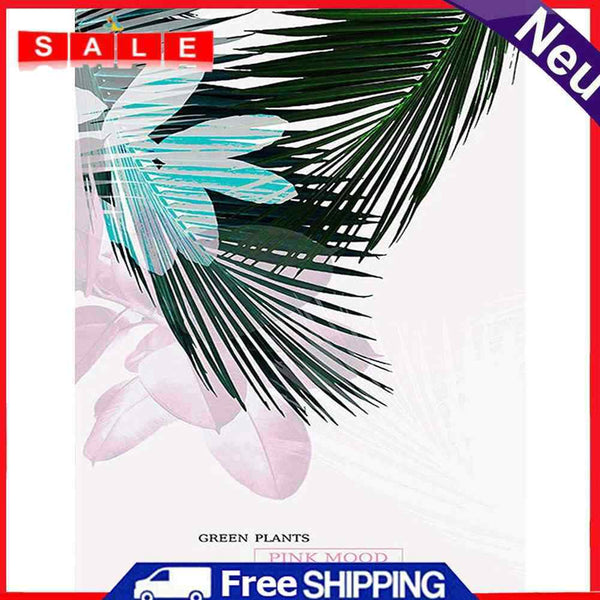 DIY Colouring Wall Pictures Posters Green Plants Hand Painted Oil Paint Painting