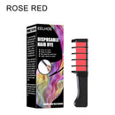 Hair Chalk Disposable Hair Dye Washable Healthy Hair Dyeing Brush (Red)