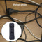 Kitchen Storage Attachment Cable Holder Clip (2*White+Black+Grey)