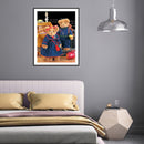 5D Diamond Painting College Bear Full Round Mosaic Picture Art Home Decor