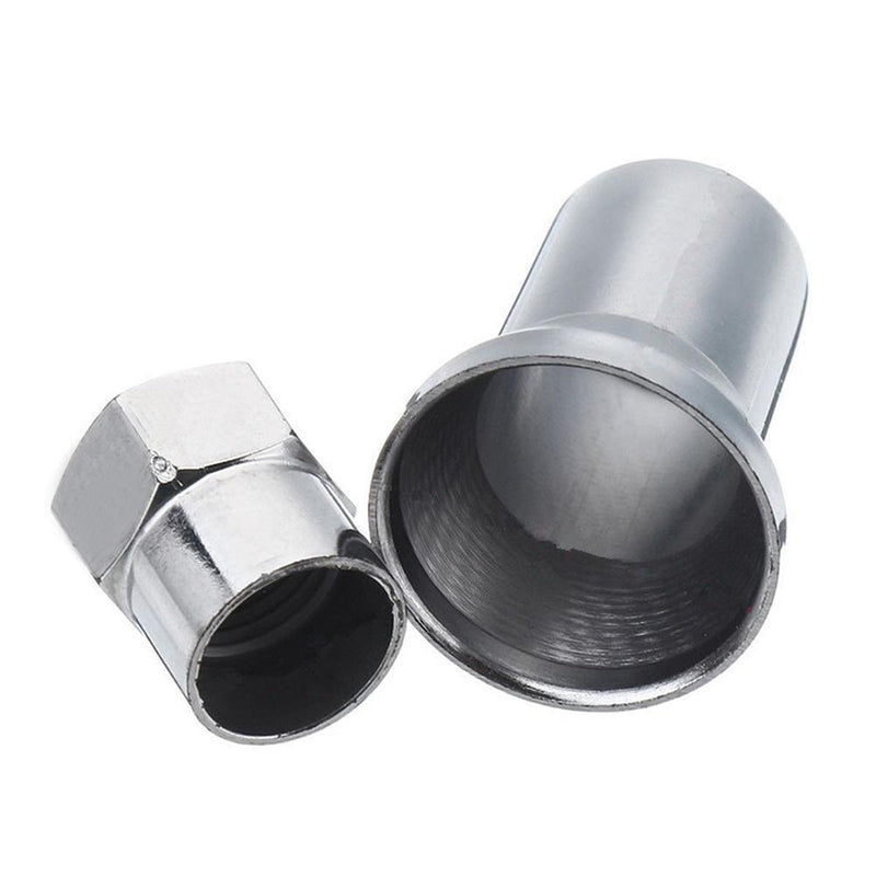 4pcs TR413 Chrome Car Truck Tire Wheel Tyre Valve Stem Hex Caps w/ Sleeves