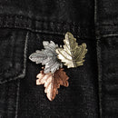 Women Party Leaves Brooch Pin Maple Leaf Brooches Lapel Brooch Corsage Pins