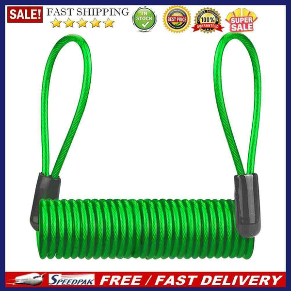 1.2m/4ft Bicycle Motorcycle Disc Lock Reminder Cable Bike Motorbike Accessori