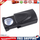 30X Pull Jewelry Magnifier Magnifying Glass Portable Loupe with LED Light