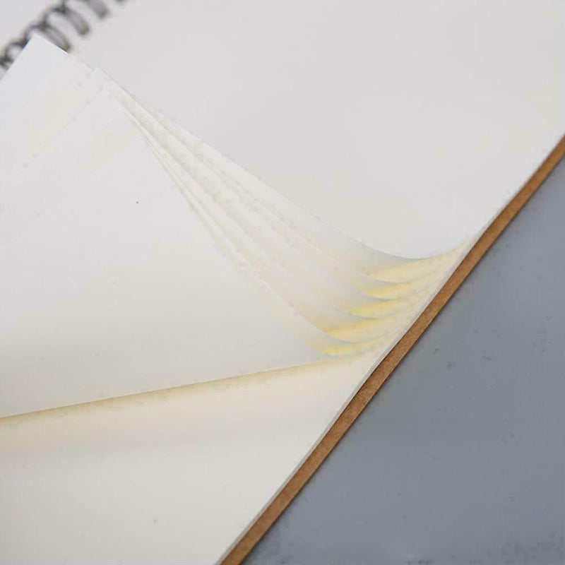 100 Pages Dot Grid Kraft Cover Coil Journal Notebook Favor School A5 S1H4 R2T2