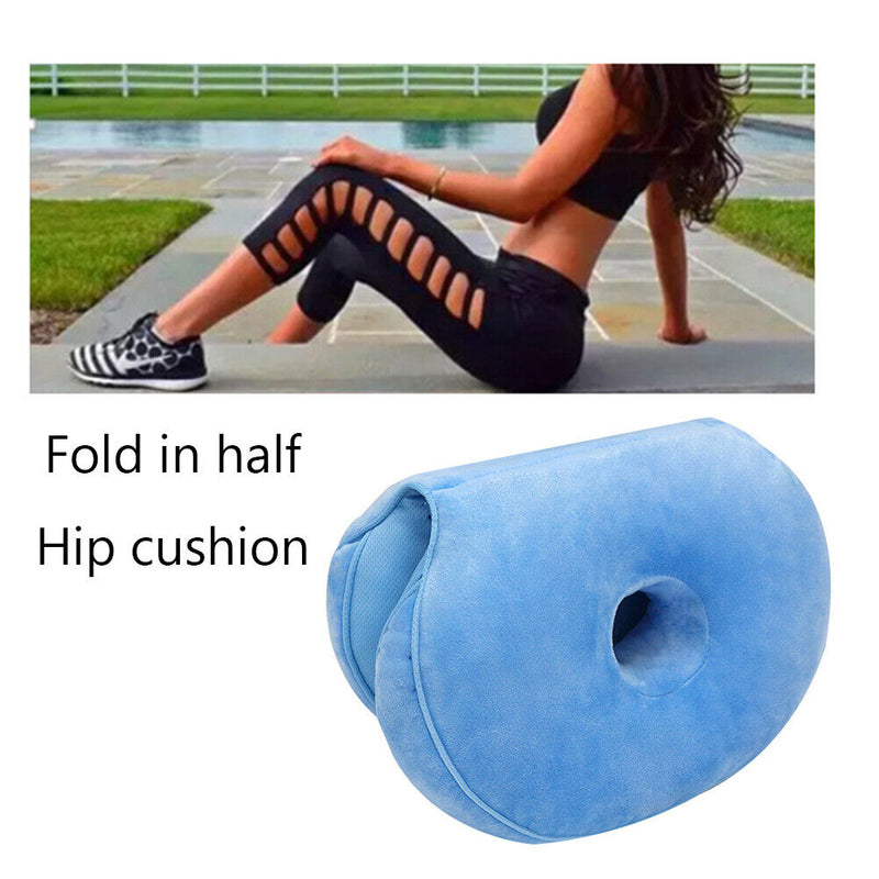 Memory Foam Plush Cushion Orthopedic Office Chair Seat Pillow (Sky Blue) Newly