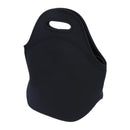 Neoprene Lunch Tote Bag Insulated Waterproof Lunch Box Container (Black)